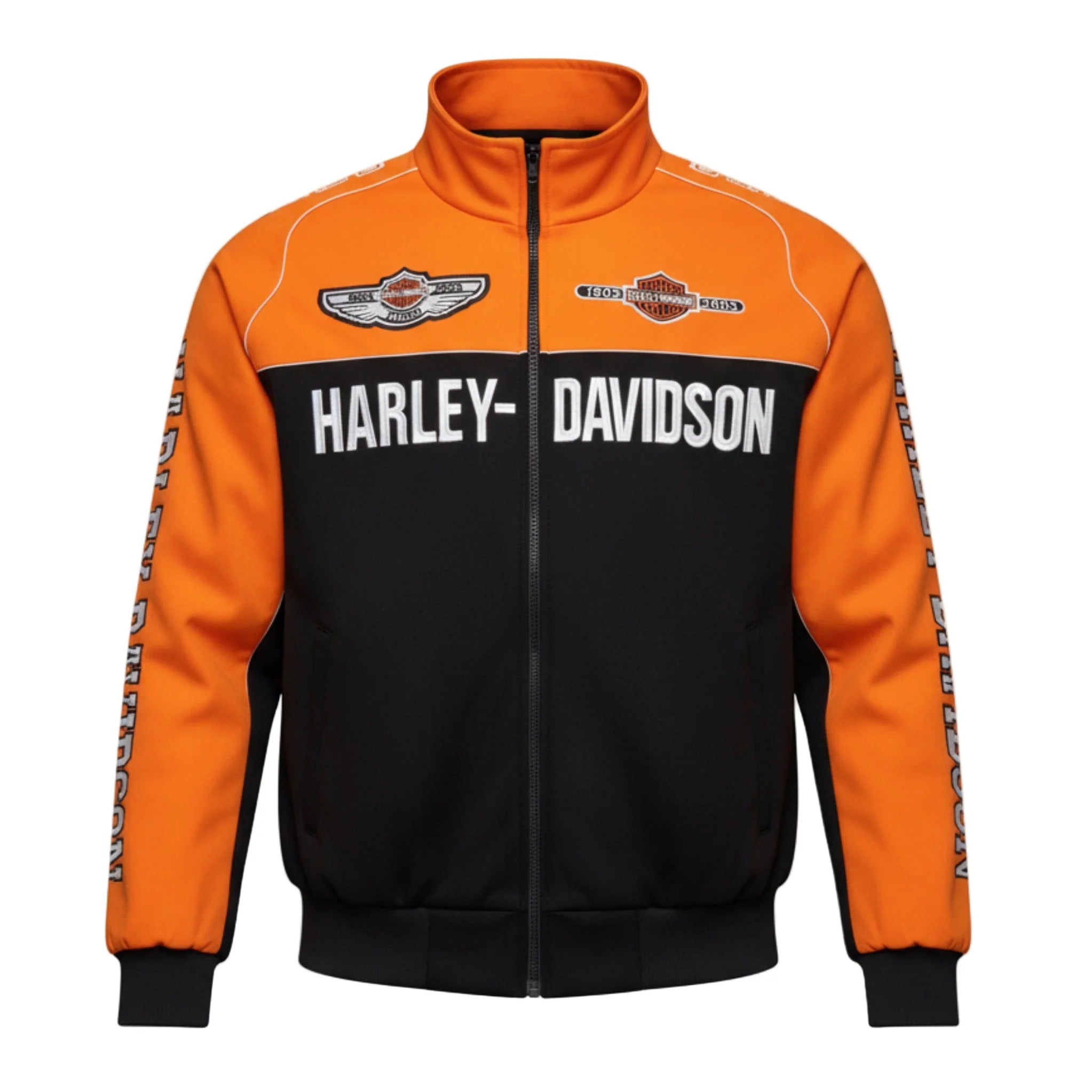 Harley Davidson Vintage Racing 'Orange/Black' Jacket – Stepcorrect