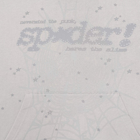 Sp5der Tonal Punk V2 Hoodie 'Sport Grey'