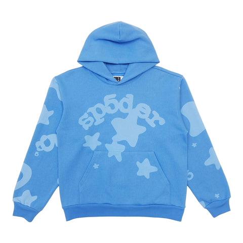 Sp5der Beluga Hoodie 'Dusty Blue'