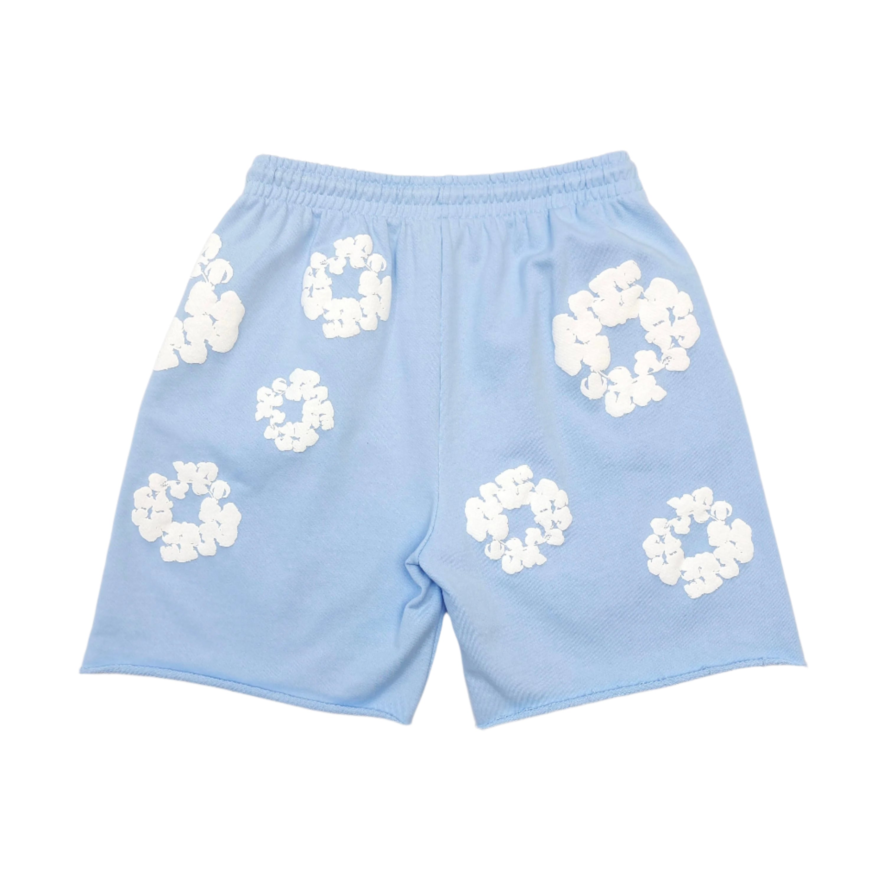 Denim Tears The Cotton Wreath Shorts 'Powder Blue' – Stepcorrect