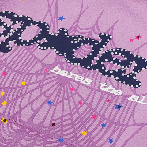 Sp5der Açaí Hoodie 'Purple'