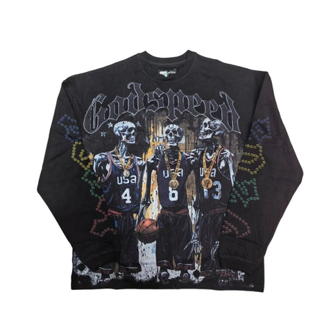 Godspeed Dreamteam 24 L/S T-Shirt 'Black Wash'