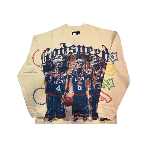 Godspeed Dreamteam 24 L/S T-Shirt 'Bone'