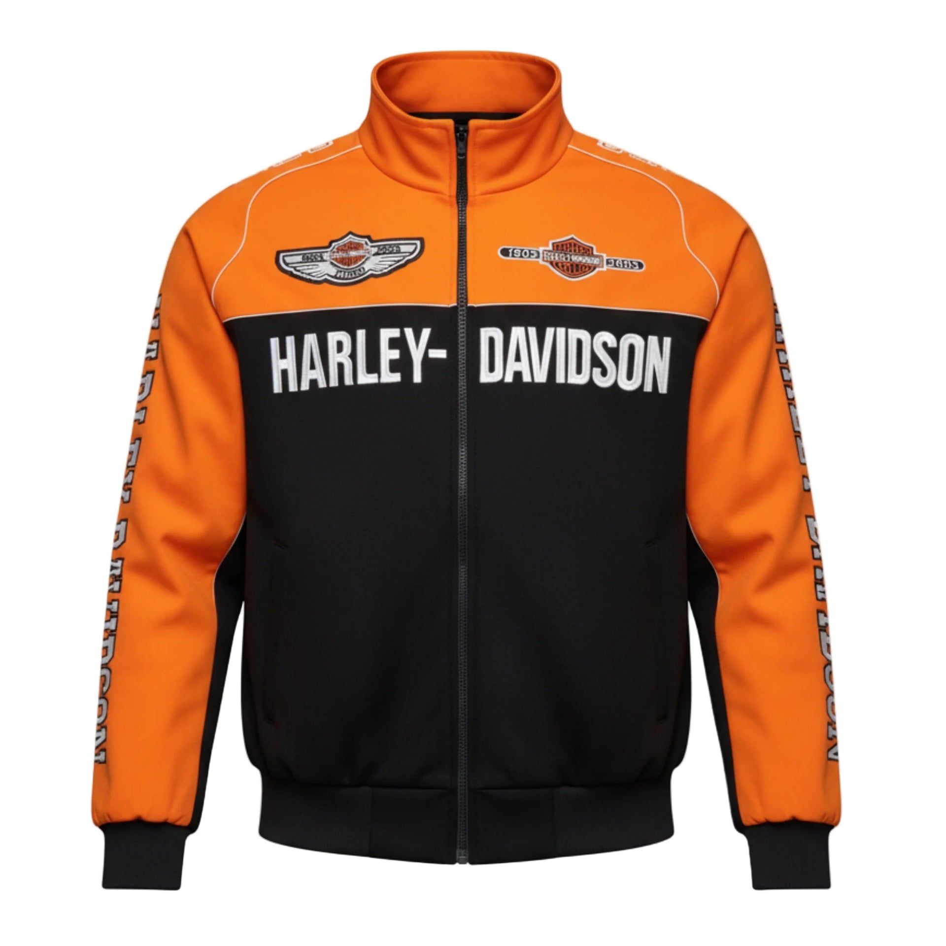 Harley Davidson Vintage Racing 'Orange/Black' Jacket – Stepcorrect