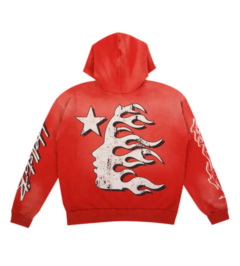 Hellstar Studios Records Hoodie 'Red' STEAL DEAL