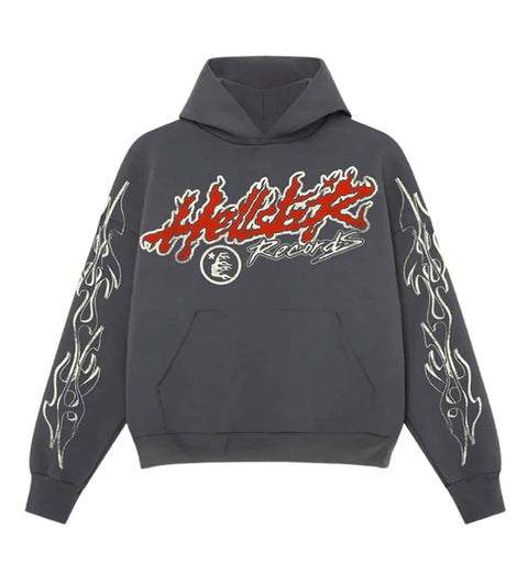 Hellstar Studios Records Tour Hoodie 'Faded Black'