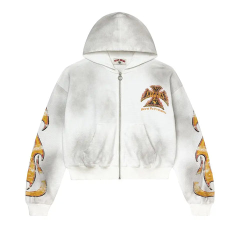 Vale Forever Reborn Waffle Zip Up 'White'