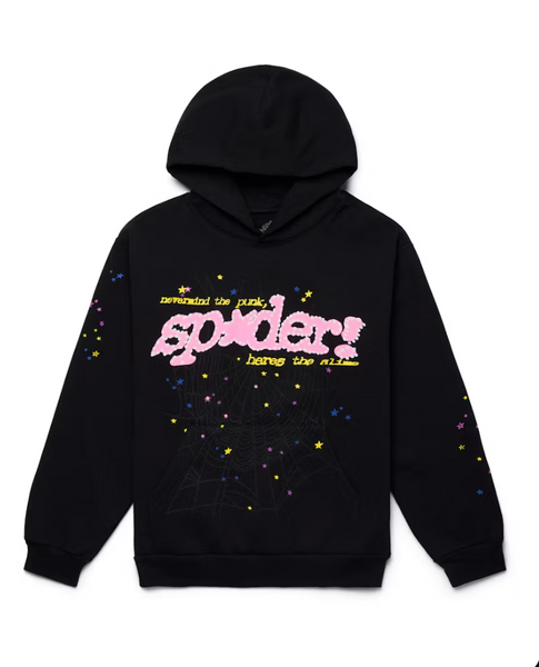 Sp5der P*nk V2 Hoodie 'Black' – Stepcorrect