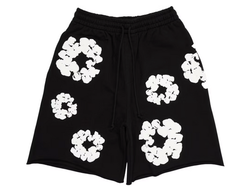 Denim Tears The Cotton Wreath Shorts 'Black'