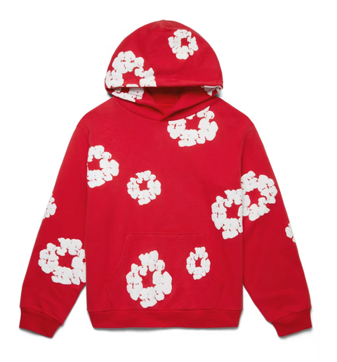 Denim Tears The Cotton Wreath Hoodie 'Red'
