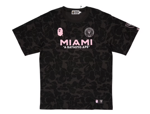 BAPE x Inter Miami CF Camo Tee 'Black'