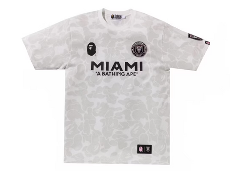 BAPE x Inter Miami CF Camo Tee 'White'