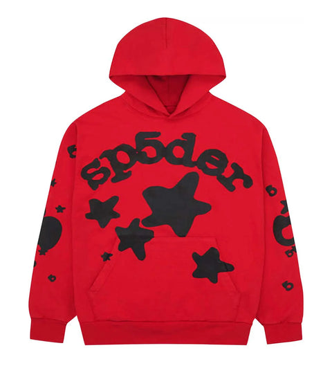 Sp5der Beluga Hoodie 'Red/Black'