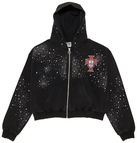 Vale Forever Pluto Clustered Zip Up Hoodie 'Black'