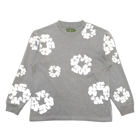 Denim Tears The Cotton Wreath Crewneck 'Grey' CLEARANCE