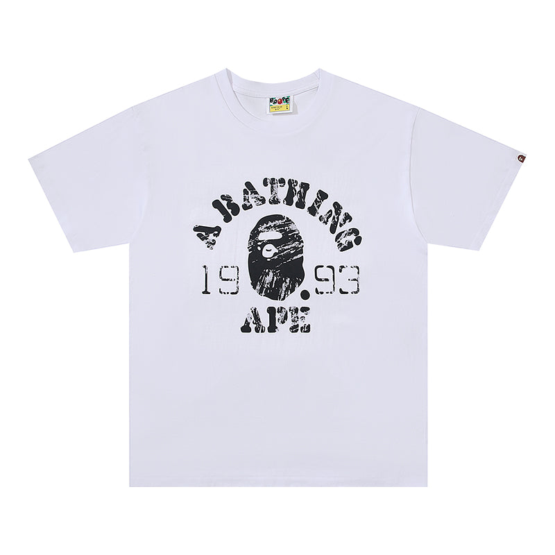 BAPE Screen Print College Relaxed Fit Tee 'White' – Stepcorrect