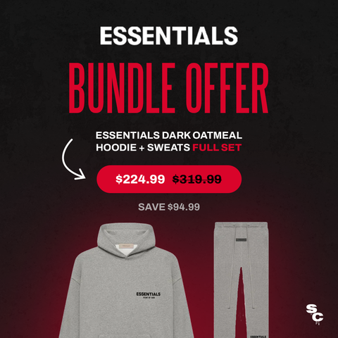 FOG Essentials Dark Oatmeal Hoodie + Sweatpants Bundle