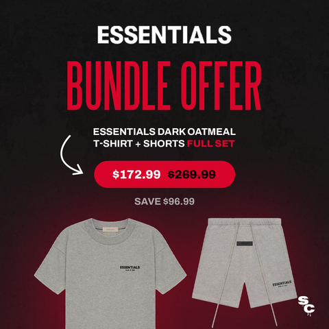 FOG Essentials Dark Oatmeal T-Shirt + Shorts Bundle
