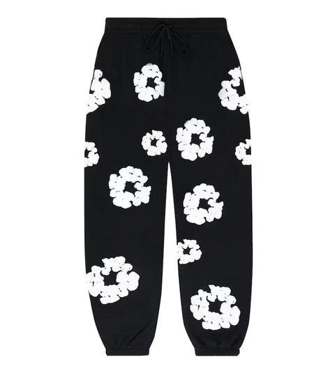Denim Tears The Cotton Wreath Sweatpants 'Black'