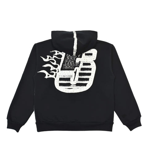Sp5der Screaming Eagle Hoodie 'Black'
