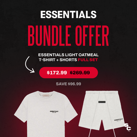FOG Essentials Light Oatmeal T-Shirt + Shorts Bundle