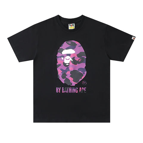 BAPE ABC Camo By Bathing Ape Tee 'Black/Purple'